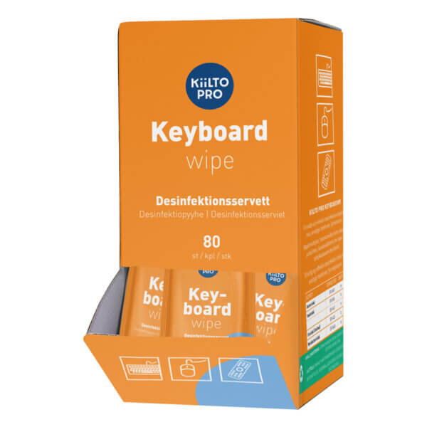 Kiilto Pro Keyboard Wipes billentyűzet fertőtlenítő kendő