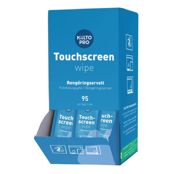 Kiilto Pro Touchscreen Wipes érintőképernyő tisztító kendő, 95 db