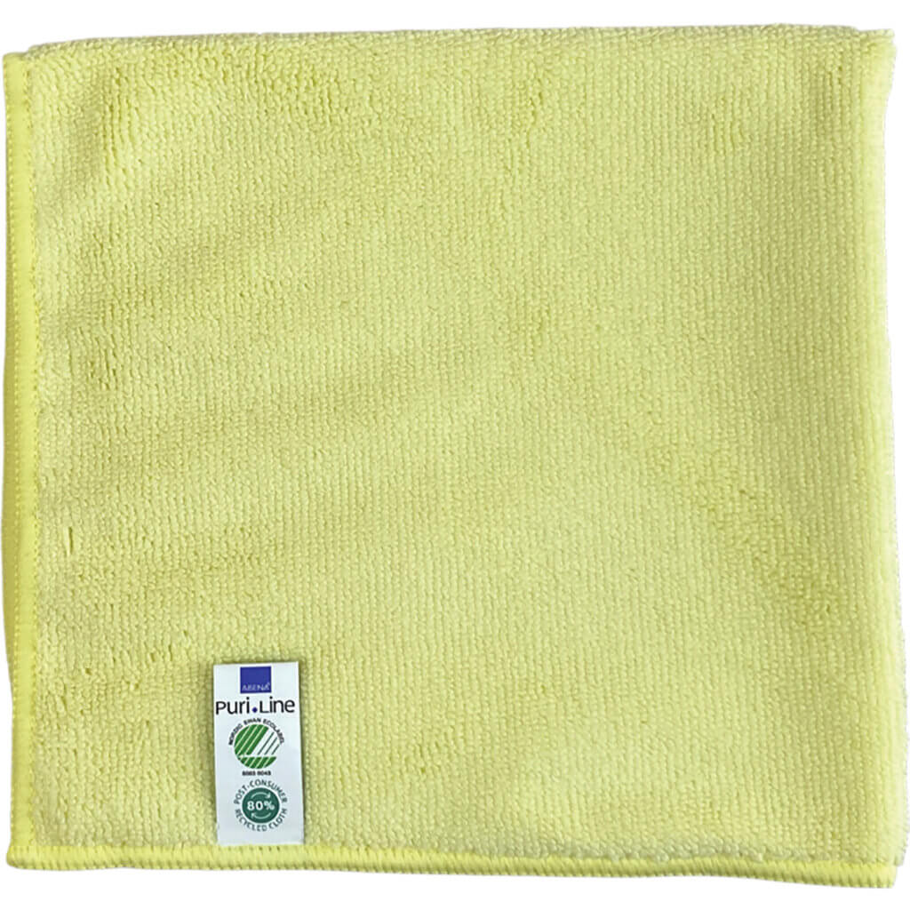 Abena Puri Line mikrokiud puhastuslapp, 40x40 cm, kollane