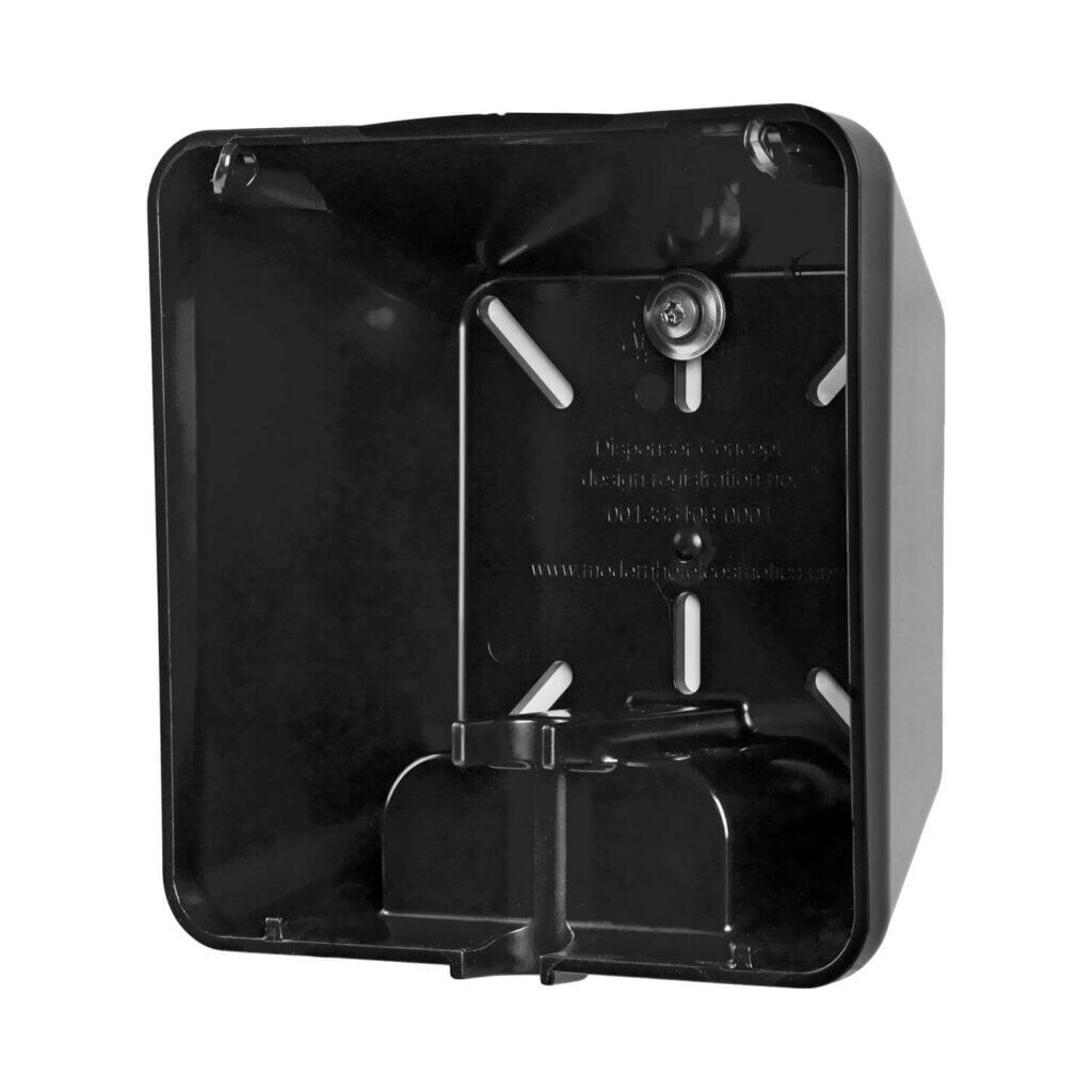 Soap-In-A-Box γυαλιστερός μαύρος διανομέας, πίσω πάνελ